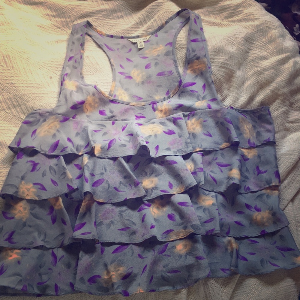 Ruffled tank top